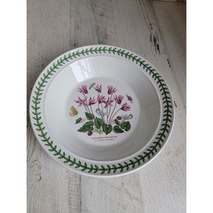 Portmeirion Botanic Gardens AS IS Ivy Leaved Cyclamen 8" soup salad bowl‎